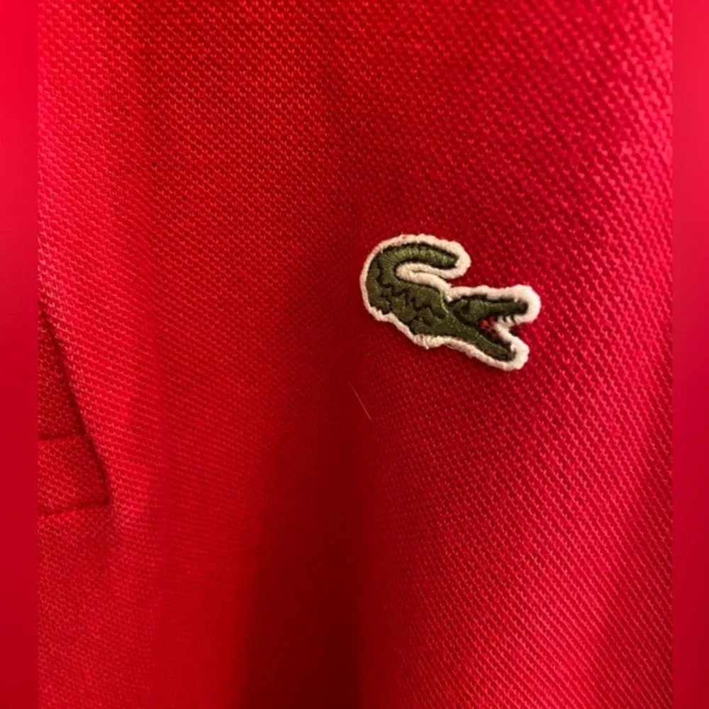 Lacoste 100% Cotton‎ Pique Knit  Red Euro 3 USA X Small Short Sleeve Polo